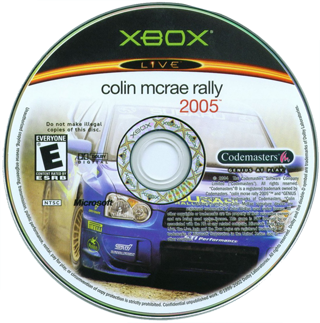Colin McRae Rally 2005 (USA) Game Disc